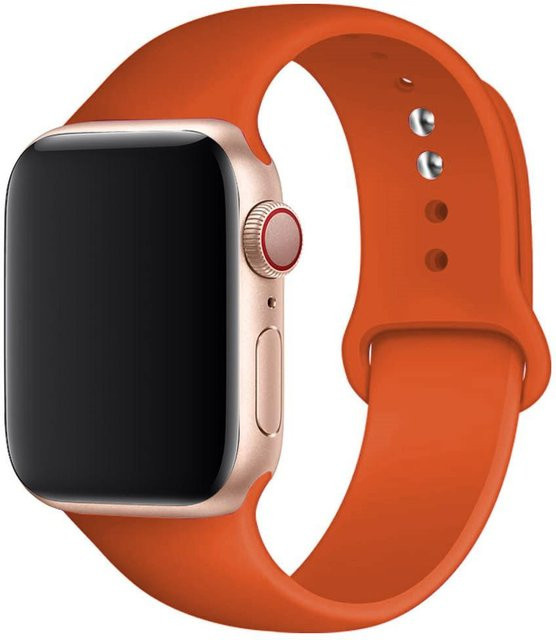 MY-CASE Uhrenarmband Silikon, orange, Unisex - Bild 1