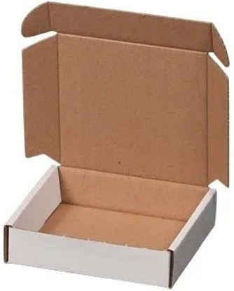 PROREGAL Maxibriefkarton 100er Set Weiß, B/H/T: 160 x 113 x 42 mm, wiederverschließbar mit Fingerlochgriff - Bild 1