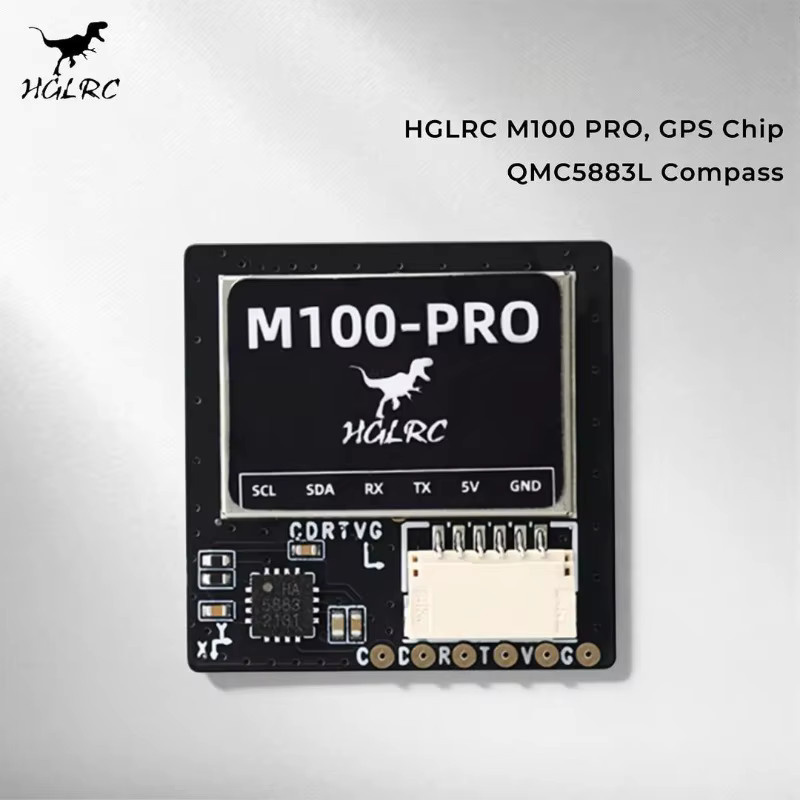 HGLRC FPV GPS M100-PRO mit integriertem Kompass und 10. Generation Chip in Schwarz für Betaflight, ArduPilot und INAV - Bild 2