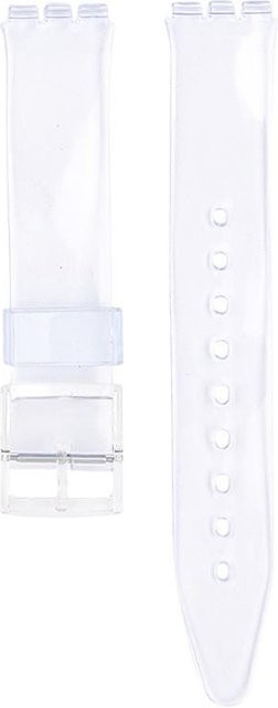 Uhrenarmband Agood, PVC, transparent, 16 mm, Herren - Bild 1