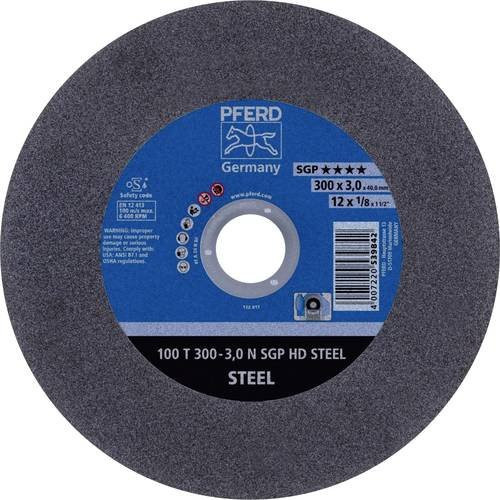 PFERD Stationäre Trennscheibe HD STEEL für Stahl, Grau, Durchmesser: 300 mm, Breite: 3 mm, Bohrung: 40 mm, 20 Stück - Bild 1