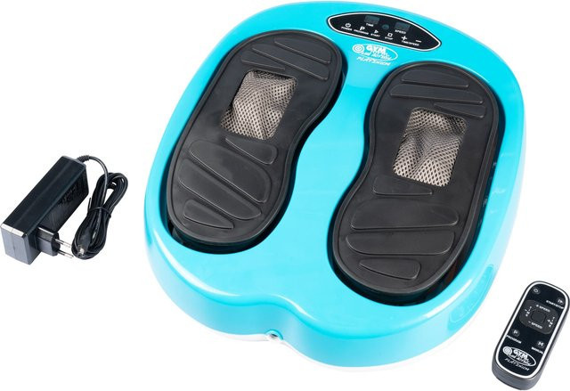 Gymform Shiatsu Fußmassagegerät und Beinmassagegerät Leg Action Platinum in Blau und Silber - Bild 1