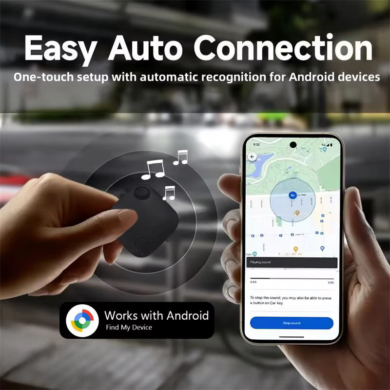 RSH GPS-Tracker Bluetooth-Tag in Schwarz, Google-zertifizierter Finder für Android, kompatibel mit Google Find My Device Network für Pixel und Xiaomi - Bild 2