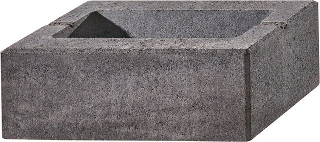 Kann Lindeza-Mauer Normalstein Vulkananthrazit B/T/H: 40 x 20 x 15 cm - Bild 1