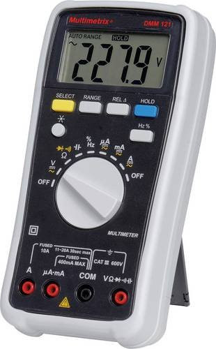 Multimetrix DMM 121 Digitales Hand-Multimeter CAT III 600V in Weiß mit 4000 Counts - Bild 1