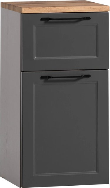 Unterschrankschrank Padua von Held Möbel in matt Grau-Graphitgrau, Breite: 40 cm, Höhe: 79 cm, Tiefe: 35 cm - Bild 1