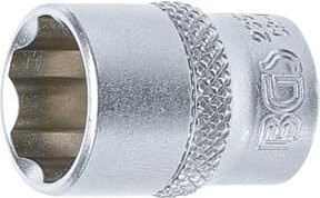 BGS Super Lock Steckschlüssel-Einsatz mit 1/4 Zoll Antrieb und 13 mm Schlüsselweite in Silber - Bild 1