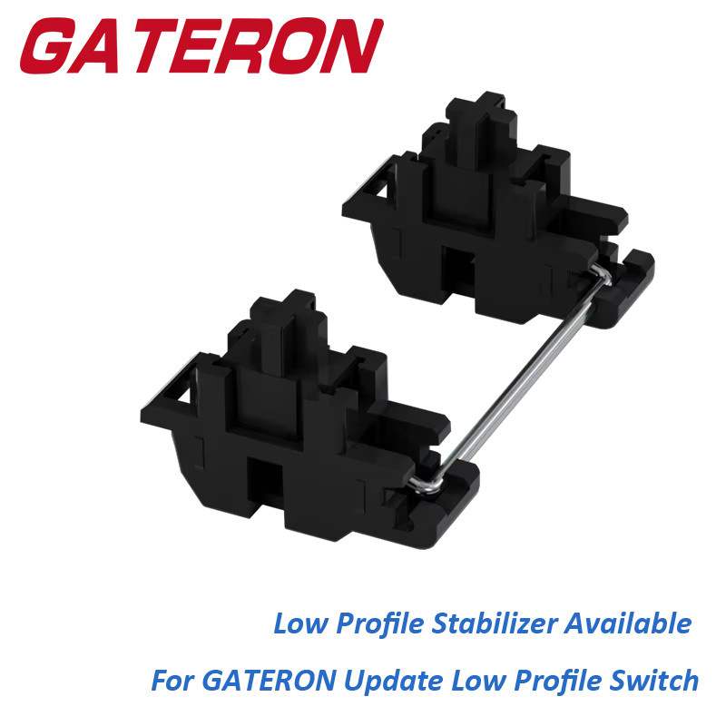 Gateron Low Profile Stabilisator Schwarz 6.25u und 2u für DIY Hotswap Tastaturen - Bild 2