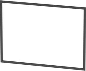 Duravit Einbaurahmen L-Cube für Spanplattenschrauben in Graphit Matt, B/H: 105 x 75,1 cm - Bild 1
