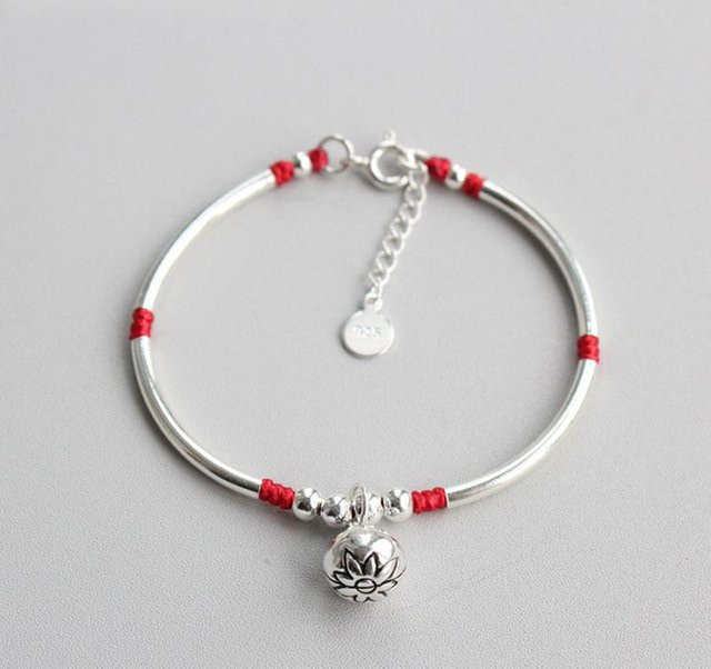 La Monada Armband, 925 Silber, Roter Faden, Damen, 16-19cm - Bild 1