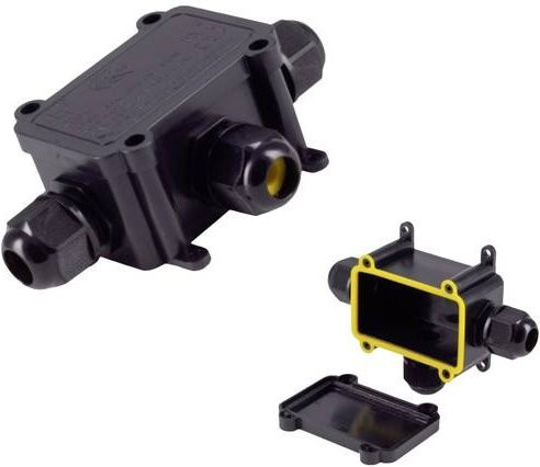BKL Electronic Kabelverbinder Schwarz L: 12,2 cm, B: 8,3 cm, H: 4,05 cm - Bild 1