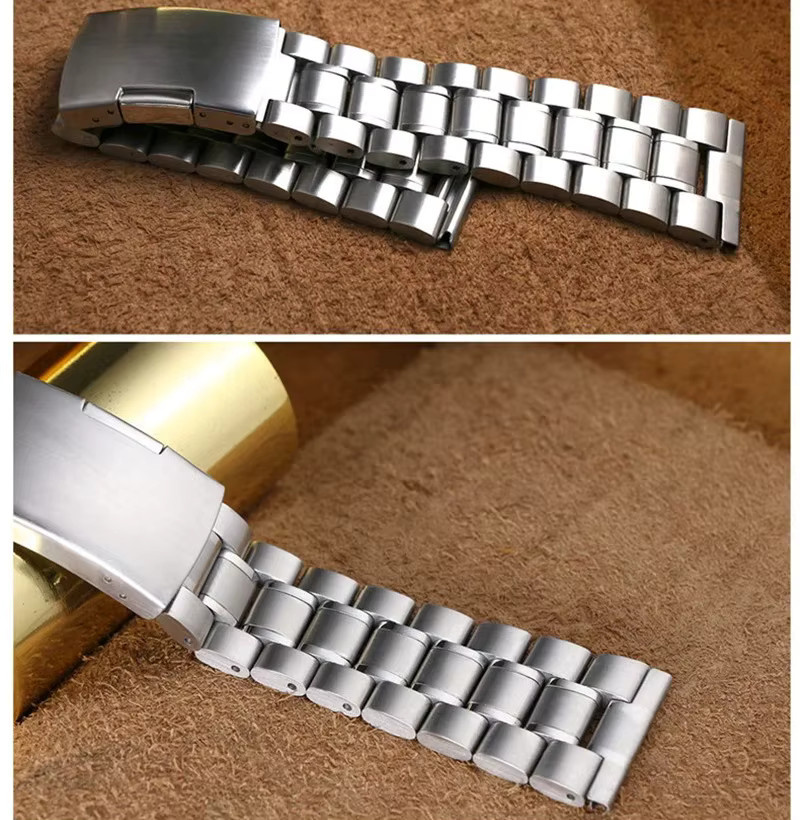 Aotelayer Uhrenarmband Edelstahl, Silber, Unisex - Bild 2