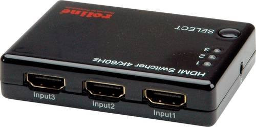 Roline HDMI-Switch 14.01.3575 4K UHD Schwarz - Bild 1