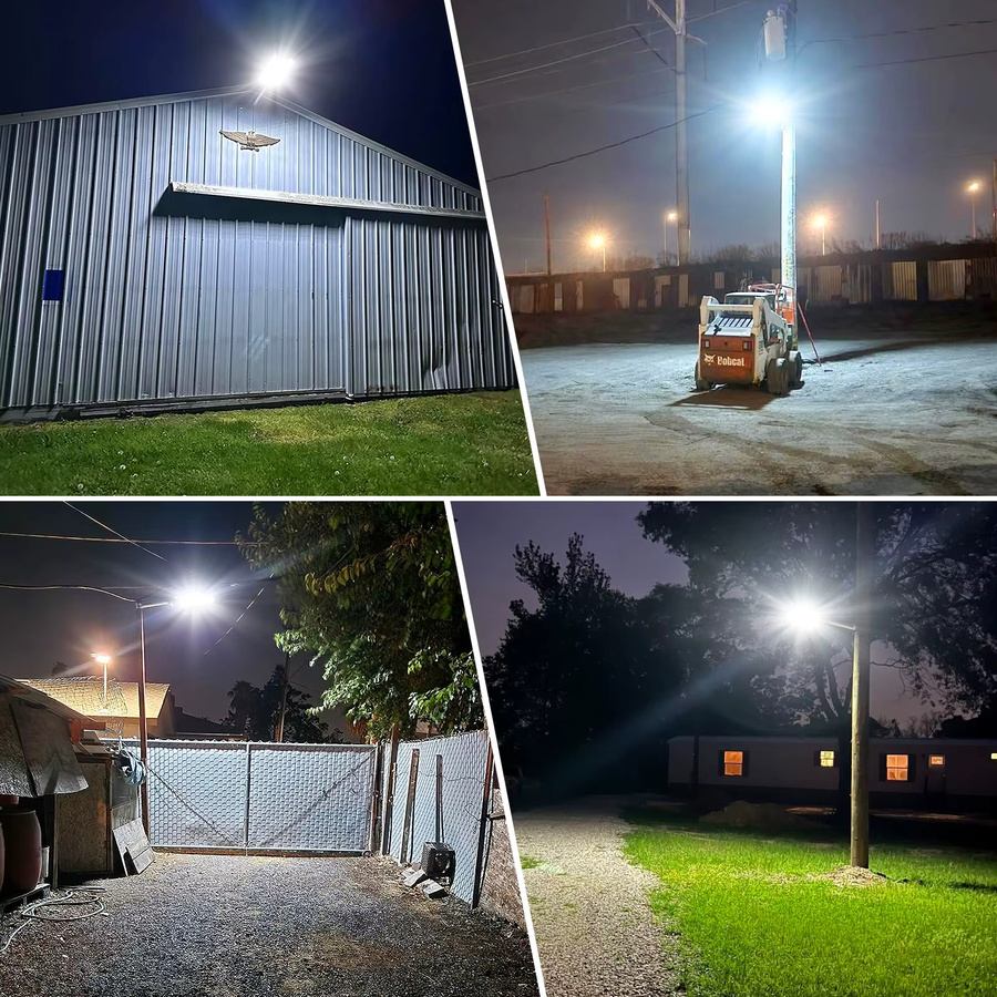 Adewalk Solar-Straßenleuchte in Schwarz mit 1008 LEDs, 2000W, 25000mAh Akku, IP67 Wasserdicht, Bewegungssensor, Dämmerungssensor und Fernbedienung für Garten und Außenbereich - Bild 6