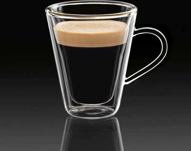 Luigi Bormioli Thermic Espressogläser mit Henkel, transparent, 2 Stück, 105 ml - Bild 1