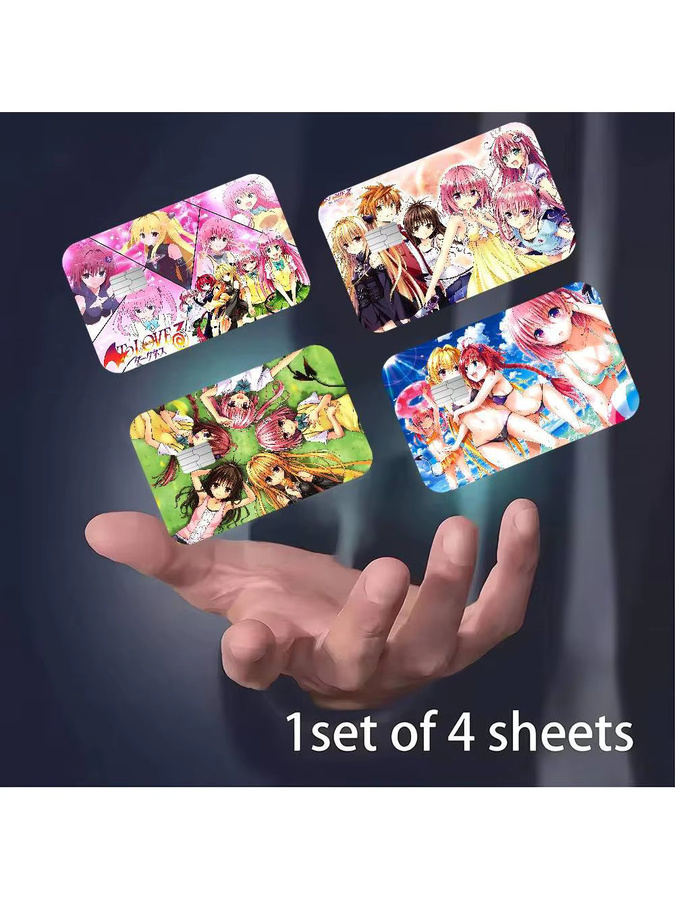 To Love-Ru Darkness Kreditkarten-Skin Aufkleber wasserfest in Multicolor für VISA und U-Bahn-Karten - Bild 7