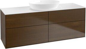 V&B Waschtischunterschrank Finion in Walnut Veneer, Farbe: Braun, B/T/H: 160 x 50,1 x 60 cm - Bild 1