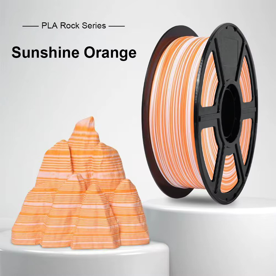 3D Maliang PLA Filament Mineral-Serie Sunshine Orange Matt, Durchmesser: 1,75 mm, 1 kg - Bild 2