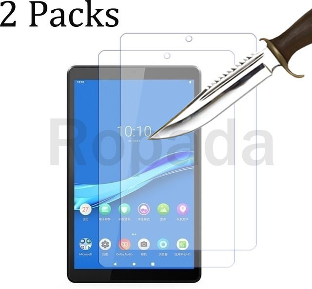 2er Packung Displayschutzfolie aus gehärtetem Glas für Lenovo Tab M8 8 Zoll, transparent - Bild 1