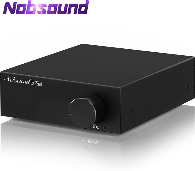 Nobsound NS-06G HiFi Digitalverstärker TPA3116 mit Netzteil, 2.0 Kanal, Schwarz - Bild 1