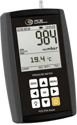 PCE Instruments PCE-PDA A100L Absolutdruck-Messgerät mit Datenlogger in Schwarz - Bild 1
