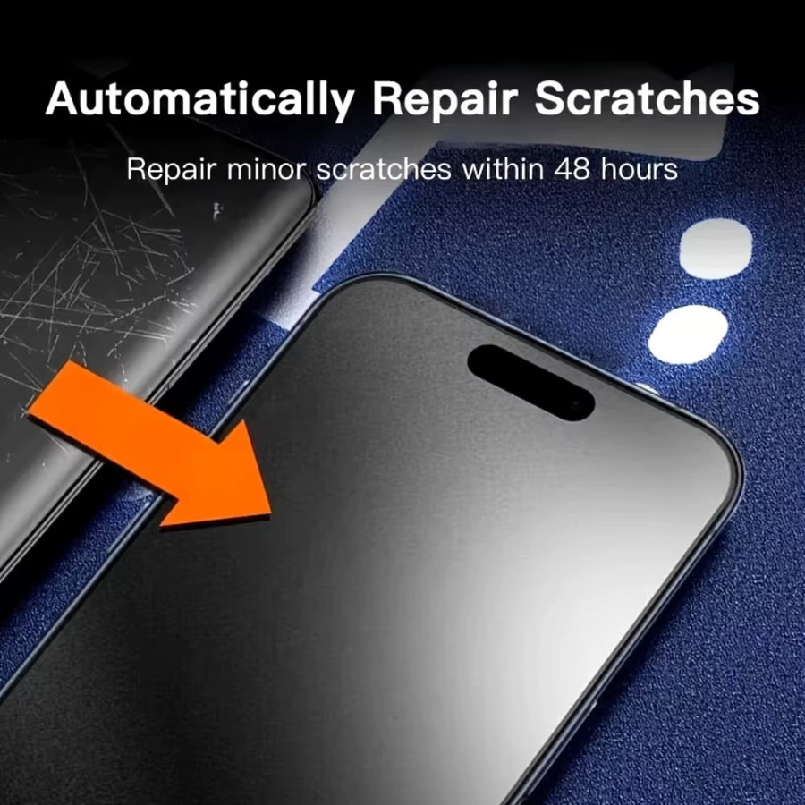NNBILI 2er-Pack Matte Hydrogel-Folie für iPhone 17 16 15 14 13 12 11 Pro Max mit Blendschutz und Resistenz gegen Öl und Fingerabdrücke - Bild 6