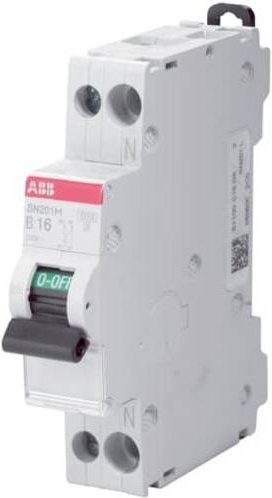 ABB SN201 M-B16 Leitungsschutzschalter 2-polig weiß - Bild 1