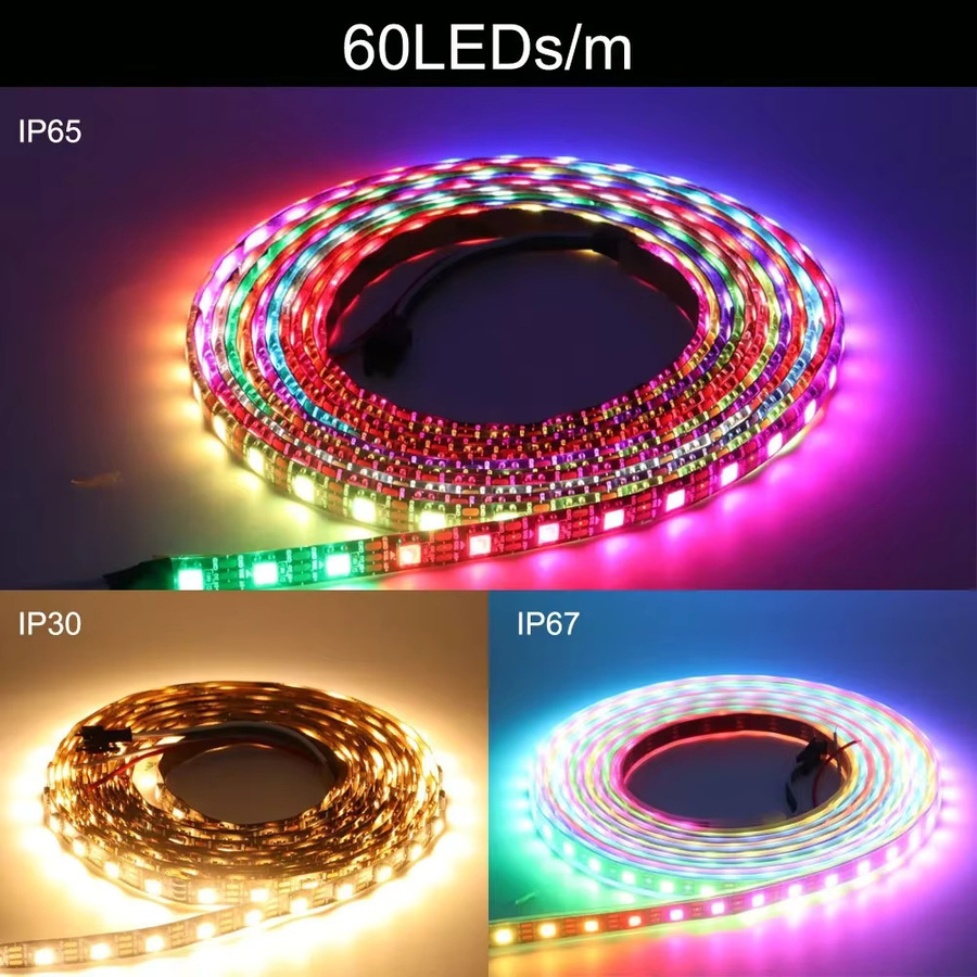 SAGE LU MEI Smart LED Streifen SK6812 RGBWW 4in1 Pixel Lampe DC12V SMD5050 Multicolor - Bild 4