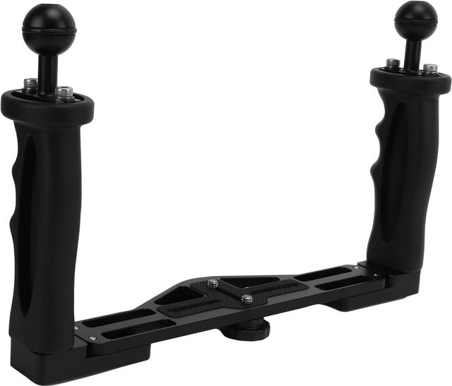 Doppelgriffschale Stabilisator Rig für Nikon Kamera Gehäuse in Schwarz - Bild 1