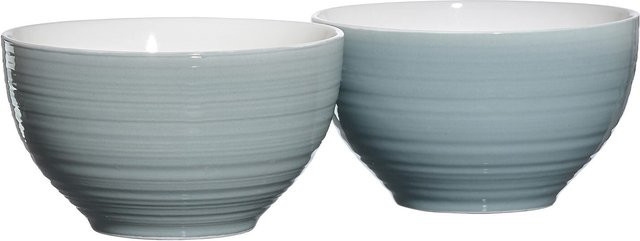 Ritzenhoff & Breker Müslischalen Suomi aus Keramik, Blau, 2er Set, Durchmesser: 14 cm - Bild 1