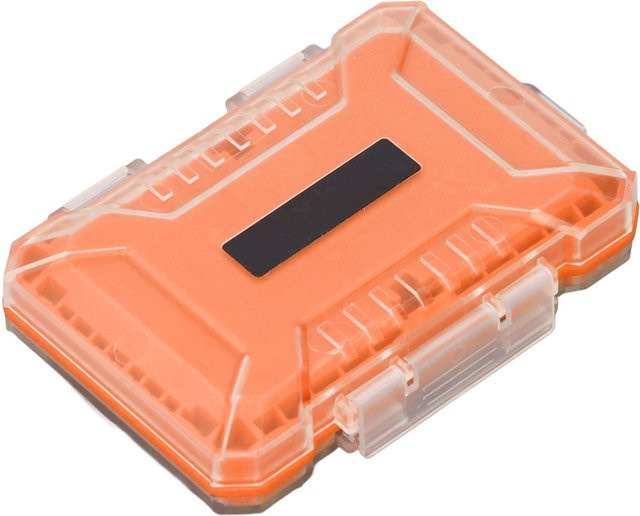 Koogeelife Speicherkartenetui Organizer in Orange, wasserabweisend und stoßfest, passend für 4 Typ A und 4 Typ B Karten - Bild 1