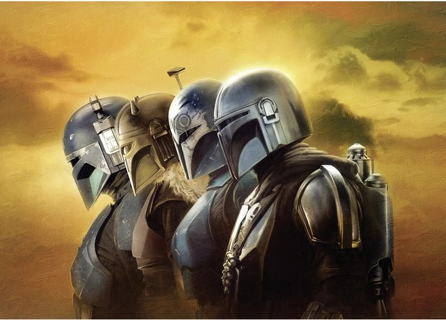Komar Wandbild Star Wars The Mandalorian Line Up, Gelb, B: 50 cm, H: 70 cm - Bild 1