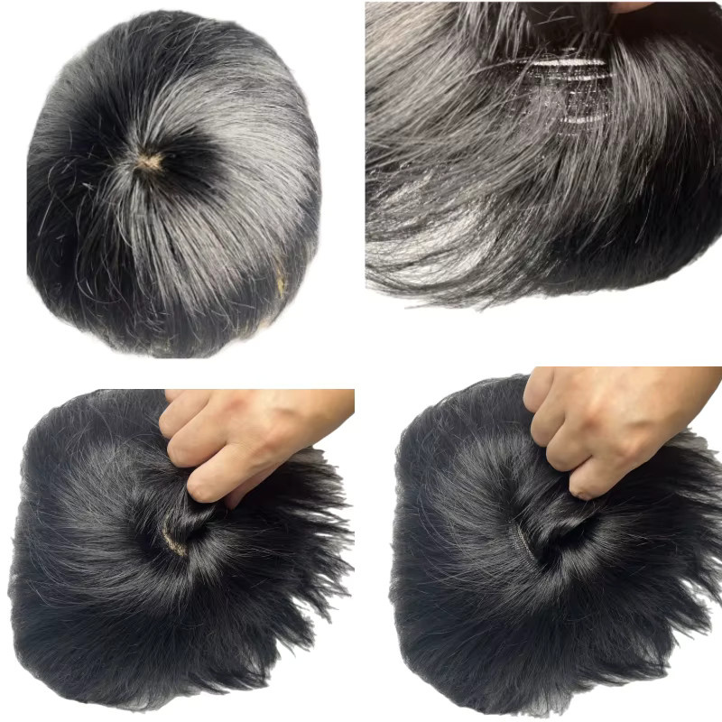 Anemone Echthaar-Toupet mit 4 Clips, Herren - Bild 4