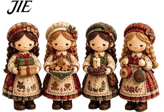 baiheheha Patchwork-Mädchen, Puppen-Set, Plüsch / Textil, Bunt / Mehrfarbig - Bild 1