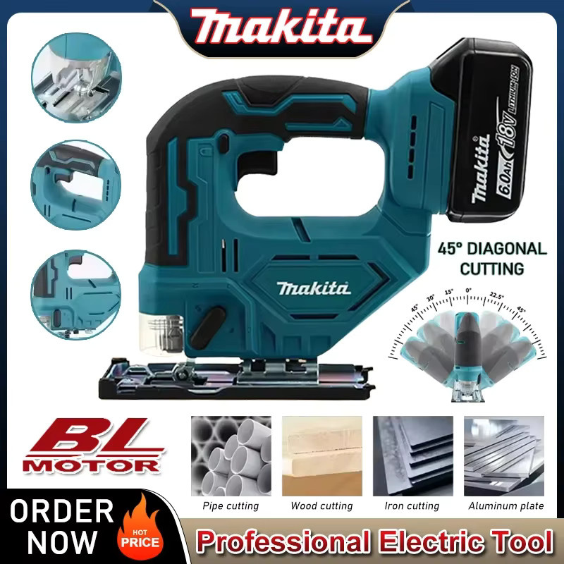 Makita DJV182Z Akku 18 V Lithium-Ionen-Batterie in Petrol für elektrische Stichsägen und Kurvensägen - Bild 4