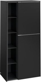 V&B Subway 3.0 Mittelschrank für das Badezimmer in Blau und Schwarz mit Glastüren und offenem Fach, B/H/T: 120 x 57,4 x 36,2 cm - Bild 1