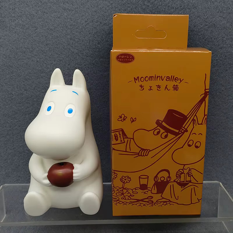 Re-ment Moomin Figuren Set mit Snufkin, Little My und Snorkmaiden als Sammlerfiguren und Sparschwein in Multicolor - Bild 2