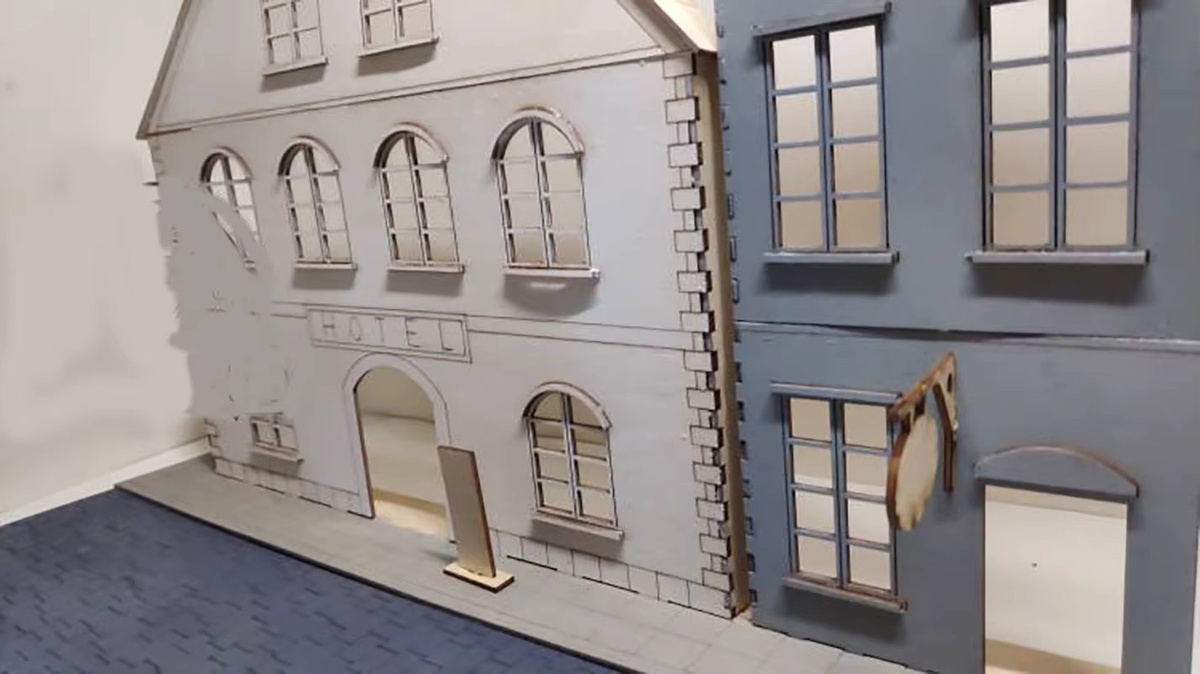 Honby Diorama, DIY-Modellbausatz aus Holz, Maßstab 1:35 - Bild 2
