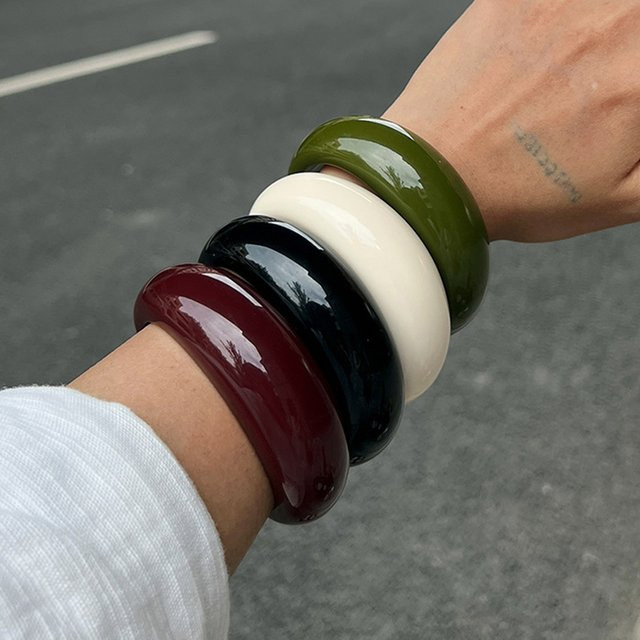 AY Armband, geometrisch, offener Armreif, Damen - Bild 1