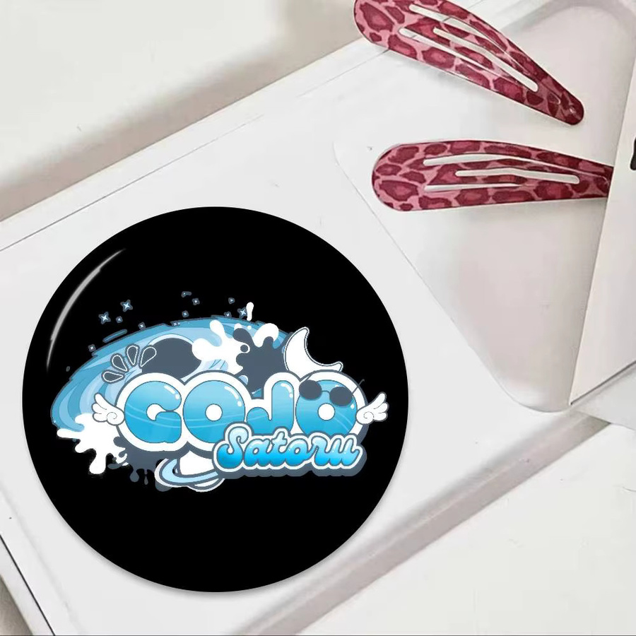 Kayou Anime Gojo Satoru Anstecknadeln in Multicolour, runde Abzeichen als kreativer Schmuck und Deko-Geschenk, Durchmesser: 32 mm, 44 mm oder 58 mm - Bild 4