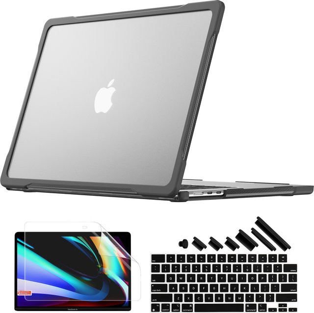 EGYAL Laptop-Hülle für MacBook Air 13 und 15 Zoll sowie MacBook Pro 14 und 16 Zoll, transparente Schutzhülle für M1 M2 M3 M4 Modelle - Bild 1