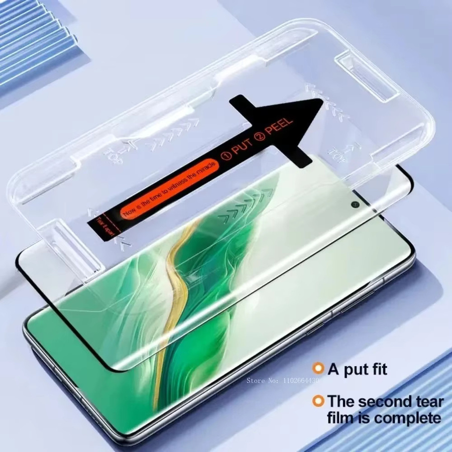 2 Stück DIXSG Displayschutzfolien aus gehärtetem Glas für Samsung Galaxy S25 S24 S23 Ultra S22 Plus S21 S24 FE mit One Click Install, transparent - Bild 3