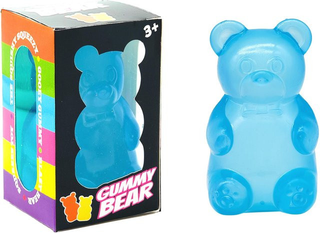 Nee Doh Squish Peace O' Cake Nice Cube Gummibär, 3er-Pack, Weiche Quetschies, Fidget Spielzeug - Bild 1
