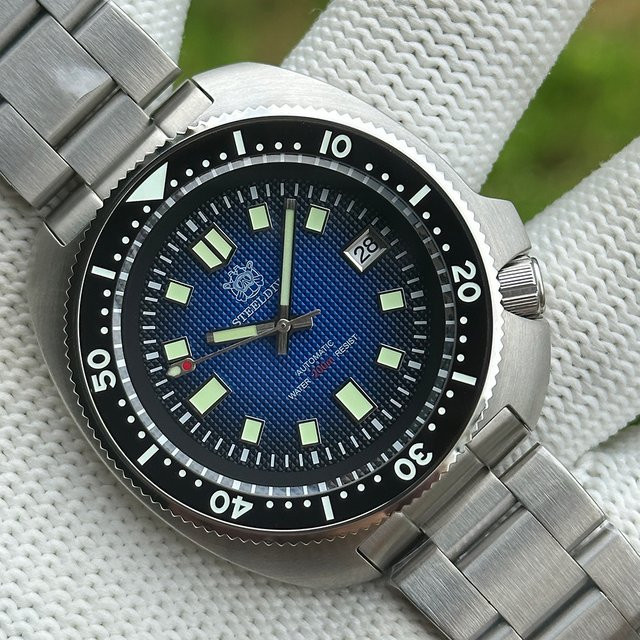 STEELDIVE Armbanduhr, Automatik, Edelstahl, Blau, Herren - Bild 1