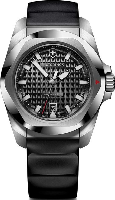 Victorinox Herrenuhr I.N.O.X., Automatik, Edelstahl, 41 mm, Schwarz, 20 ATM - Bild 1