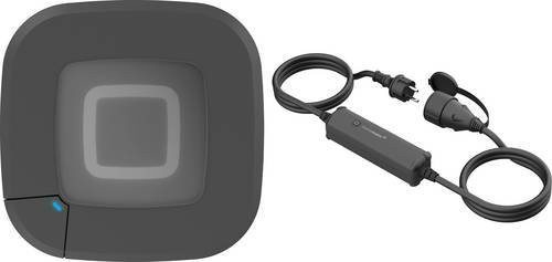Homematic IP Funk Schalt-Mess-Kabel und Außensteckdose mit Access Point HmIP-HAP2-A und HmIP-PSMCO in Anthrazit/Schwarz mit Ethernet/LAN - Bild 1