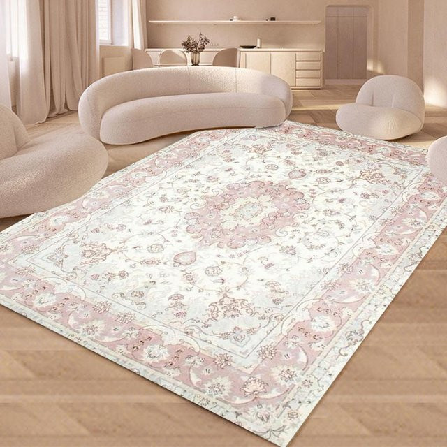 Böhmischer Teppich von Fashion is Walking für Wohnzimmer und Schlafzimmer, moderne Bodenmatte aus Polyester, Waschbar, B/B: 120 x 160 cm - Bild 1