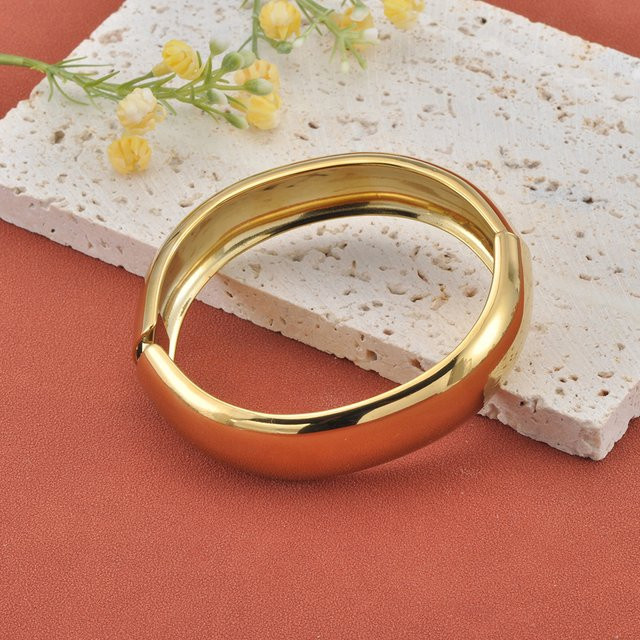 Lokaer Armband, Edelstahl, poliert, strukturiert, wasserdicht - Bild 1