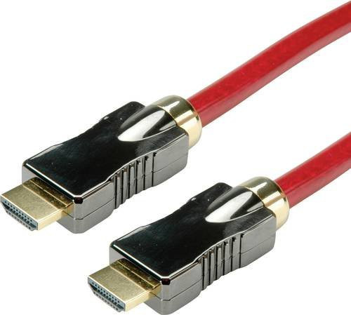 Roline HDMI Anschlusskabel 8K UHD in Rot, Länge: 2,00 m - Bild 1
