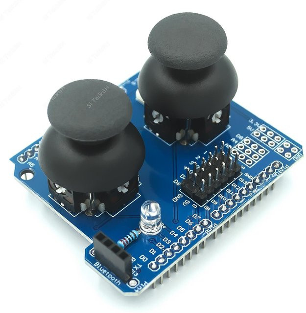 Si Tai&SH Dual PS2 Joystick Button Modul in Blau kompatibel mit Uno R3 - Bild 1